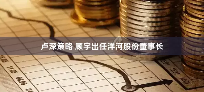 卢深策略 顾宇出任洋河股份董事长
